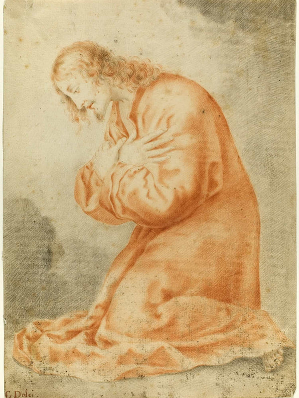 After Carlo Dolci Christ Kneeling By After Carlo Dolci