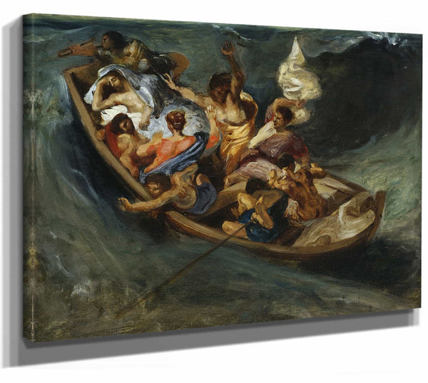 Christ On The Sea Of Galilee By Eugene Delacroix