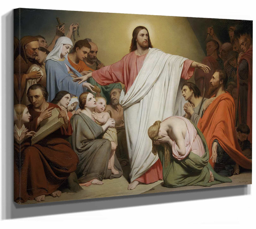 Ary Scheffer Christ Remunerator By Ary Scheffer