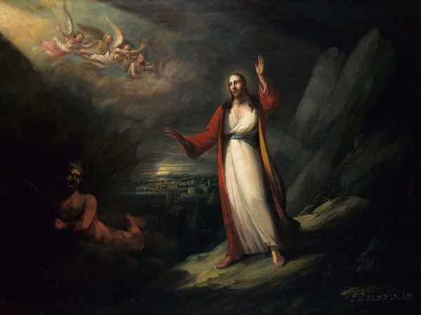 John Ritto Penniman Christ Tempted By The Devil By John Ritto Penniman