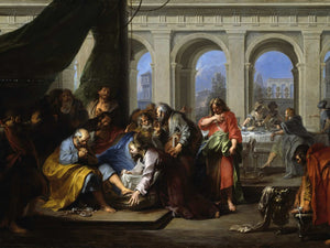 Nicolas Bertin Christ Washing The Feet Of His Disciples By Nicolas Bertin