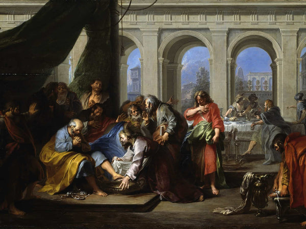 Nicolas Bertin Christ Washing The Feet Of His Disciples By Nicolas Bertin