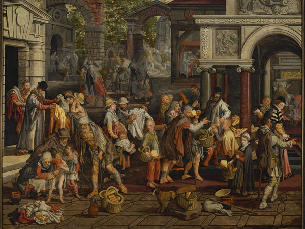 Pieter Aertsen Christian Deeds Of Mercy By Pieter Aertsen