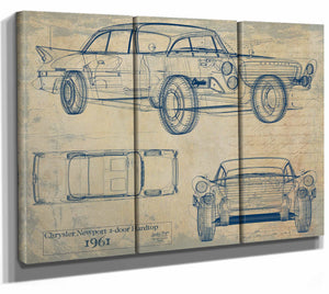 Chrysler Newport 2 Door Hardtop 1961 Wall Art from Bella Frye.