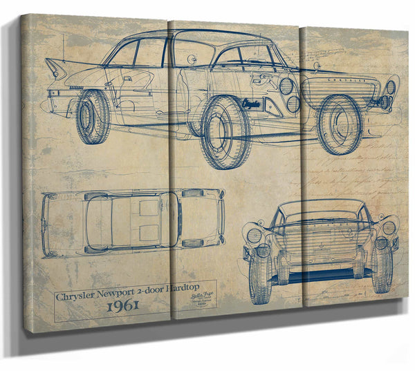 Chrysler Newport 2 Door Hardtop 1961 Wall Art from Bella Frye.