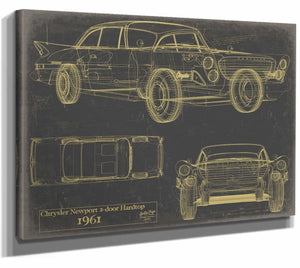 Chrysler Newport 2 Door Hardtop 1961 Wall Art from Bella Frye.