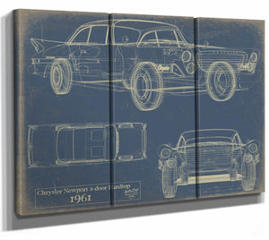 Chrysler Newport 2 Door Hardtop1961 Wall Art from Bella Frye.