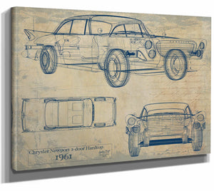 Chrysler Newport 2 Door Hardtop1961 Wall Art from Bella Frye.