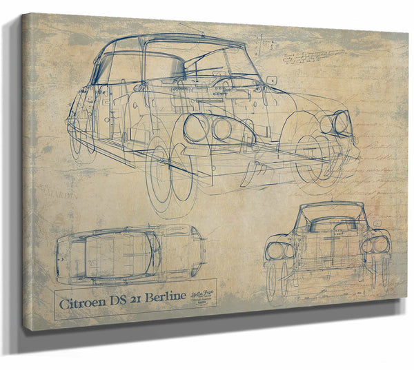 Citroen Ds 21 Berline Fbm Wall Art from Bella Frye.