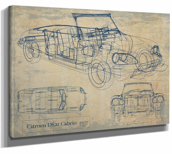 Citroen Ds 21 Cabriolet Fbm Wall Art from Bella Frye.