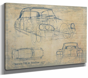 Citroen Ds21 Berline Wall Art from Bella Frye.