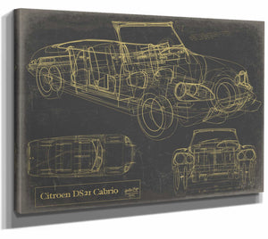 Citroen Ds21 Cabriolet Wall Art from Bella Frye.