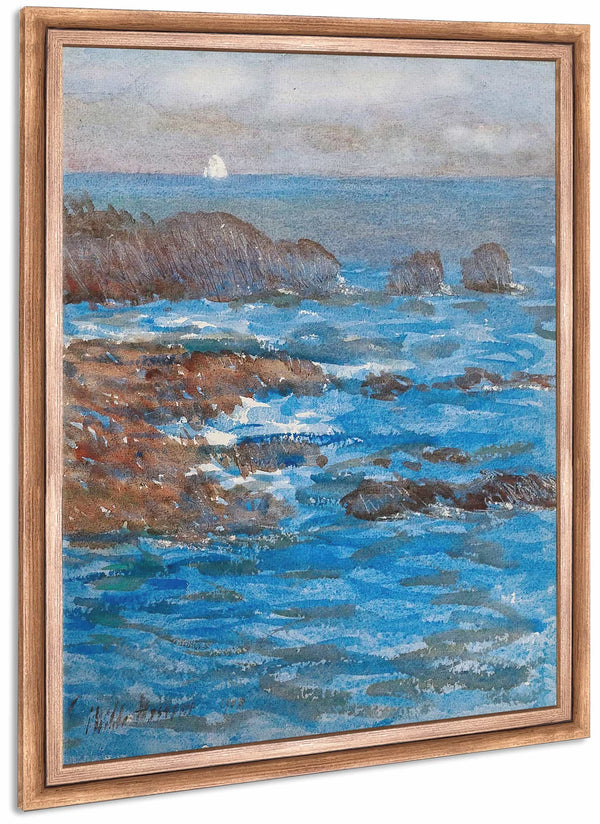 Cliffs And Sea Appeldore By Childe Hassam