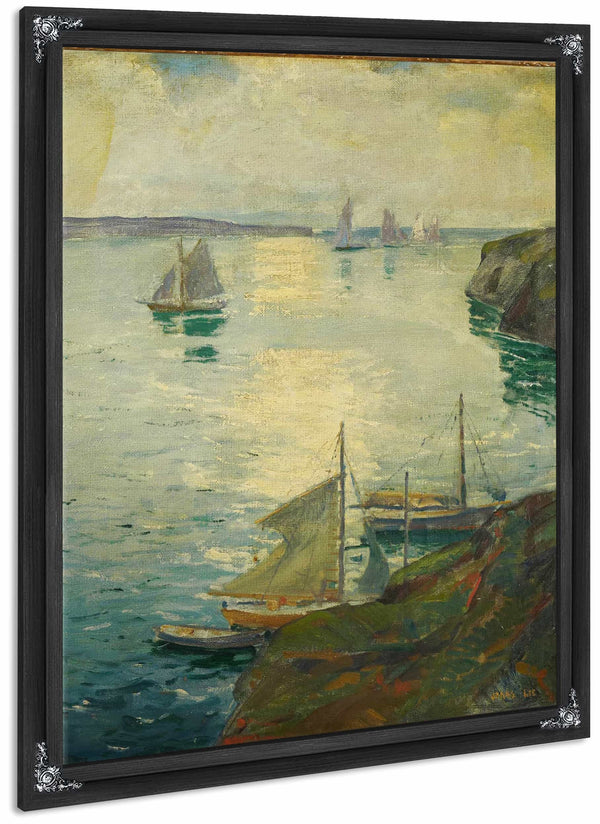 Coast Scene With Ships By Jonas Lie