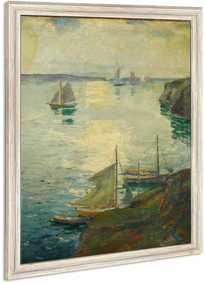 Coast Scene With Ships By Jonas Lie