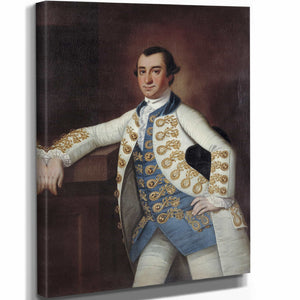 Jeremiah Theus 11" x 14" / Stretched Canvas Wrap Colonel Barnard Elliott Jr By Jeremiah Theus