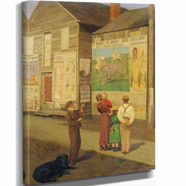 Charles Caleb Ward 11" x 14" / Stretched Canvas Wrap Coming Events Cast Their Shadows Before By Charles Caleb Ward