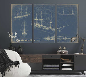 Constitution Ship Wall Art from Bella Frye.