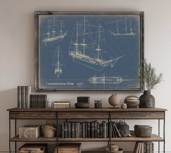 Constitution Ship Wall Art from Bella Frye.