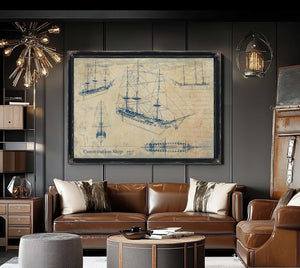 Constitution Ship Wall Art from Bella Frye.