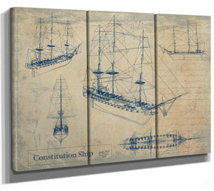 Constitution Ship Wall Art from Bella Frye.