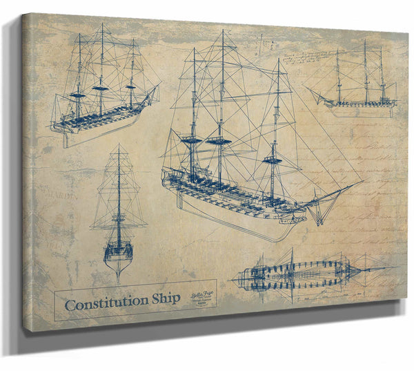 Constitution Ship Wall Art from Bella Frye.