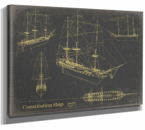 Constitution Ship Wall Art from Bella Frye.