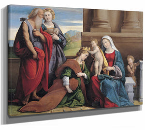 Coronation Of Saint Catherine By Garofalo And Workshop