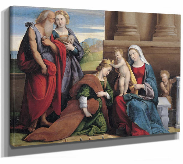 Coronation Of Saint Catherine By Garofalo And Workshop