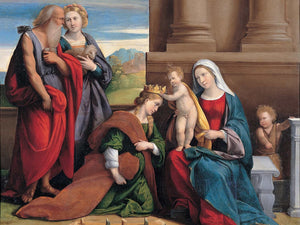 Garofalo And Workshop Coronation Of Saint Catherine By Garofalo And Workshop