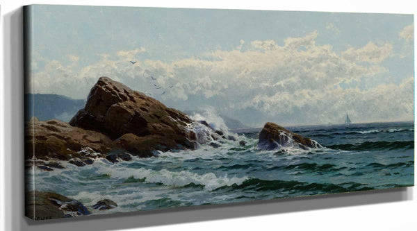 Alfred Thompson Bricher Crashing Waves By Alfred Thompson Bricher