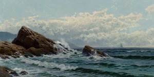 Alfred Thompson Bricher Crashing Waves By Alfred Thompson Bricher