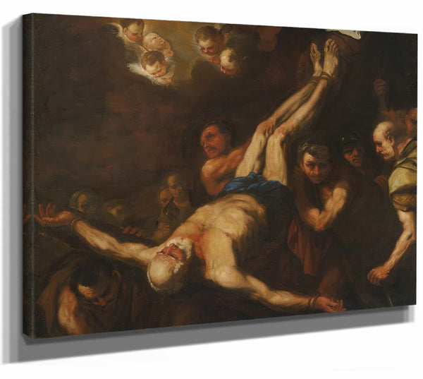 Crucifixion Of St Peter By Luca Giordano