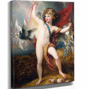 Benjamin West Cupid Releasing Two Doves By Benjamin West