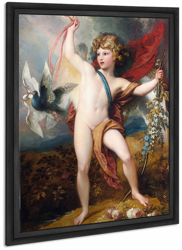 Cupid Releasing Two Doves By Benjamin West