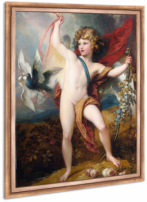 Cupid Releasing Two Doves By Benjamin West