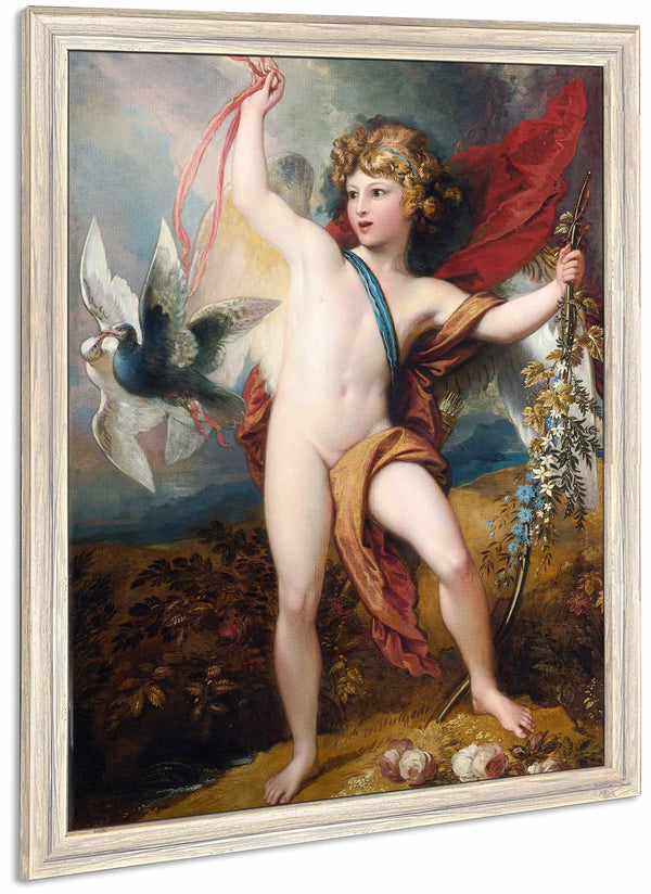 Cupid Releasing Two Doves By Benjamin West