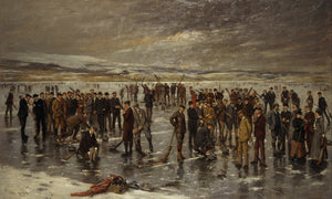 Charles Martin Hardie Curling At Carsebreck By Charles Martin Hardie