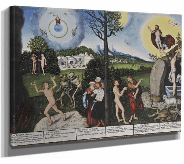 Damnation And Redemption By Lucas Cranach The Elder