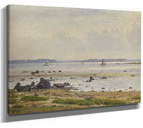 Danische Ostseekuste Am Roskildefjord Seeland By Anton Erik Christian Thorenfeld