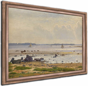 Danische Ostseekuste Am Roskildefjord Seeland By Anton Erik Christian Thorenfeld