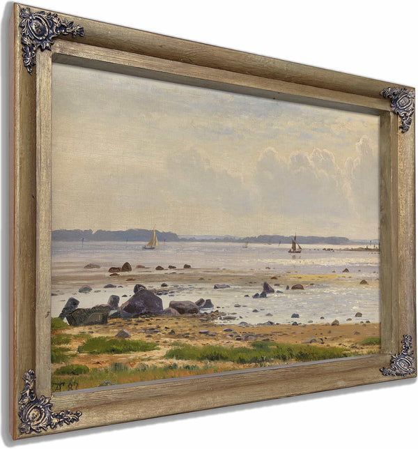 Danische Ostseekuste Am Roskildefjord Seeland By Anton Erik Christian Thorenfeld