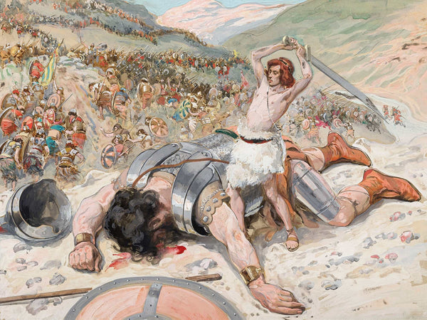 James Tissot David Cuts Off The Head Of Goliath By James Tissot