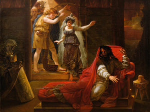 Antoine Jean Gros David Playing Harp For King Saul By Antoine Jean Gros