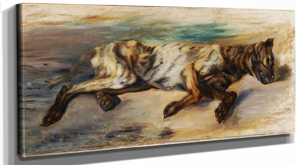 Eugene Delacroix Dead Dog By Eugene Delacroix