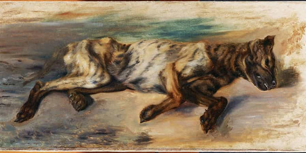 Eugene Delacroix Dead Dog By Eugene Delacroix