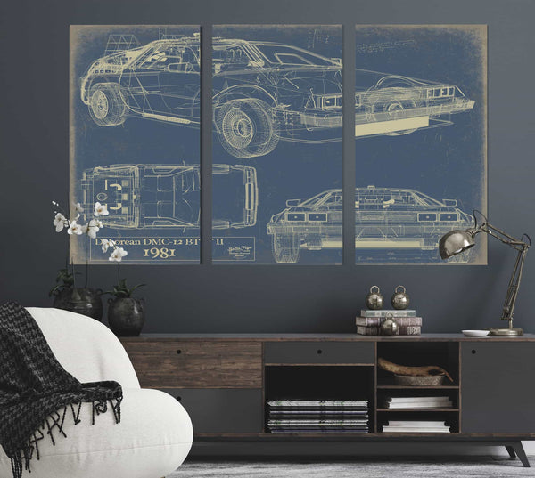 Delorean Dmc 12 Bttf Ii 1981 Wall Art from Bella Frye.