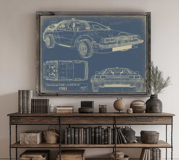 Delorean Dmc 12 Bttf Ii 1981 Wall Art from Bella Frye.