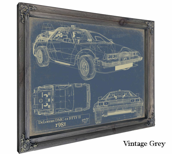 Delorean Dmc 12 Bttf Ii 1981 Wall Art from Bella Frye.