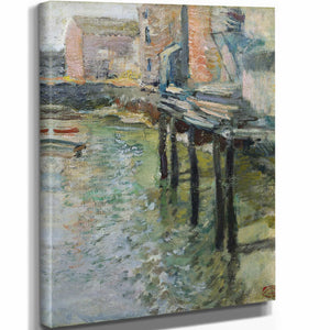 John Henry Twachtman Deserted Wharf By John Henry Twachtman